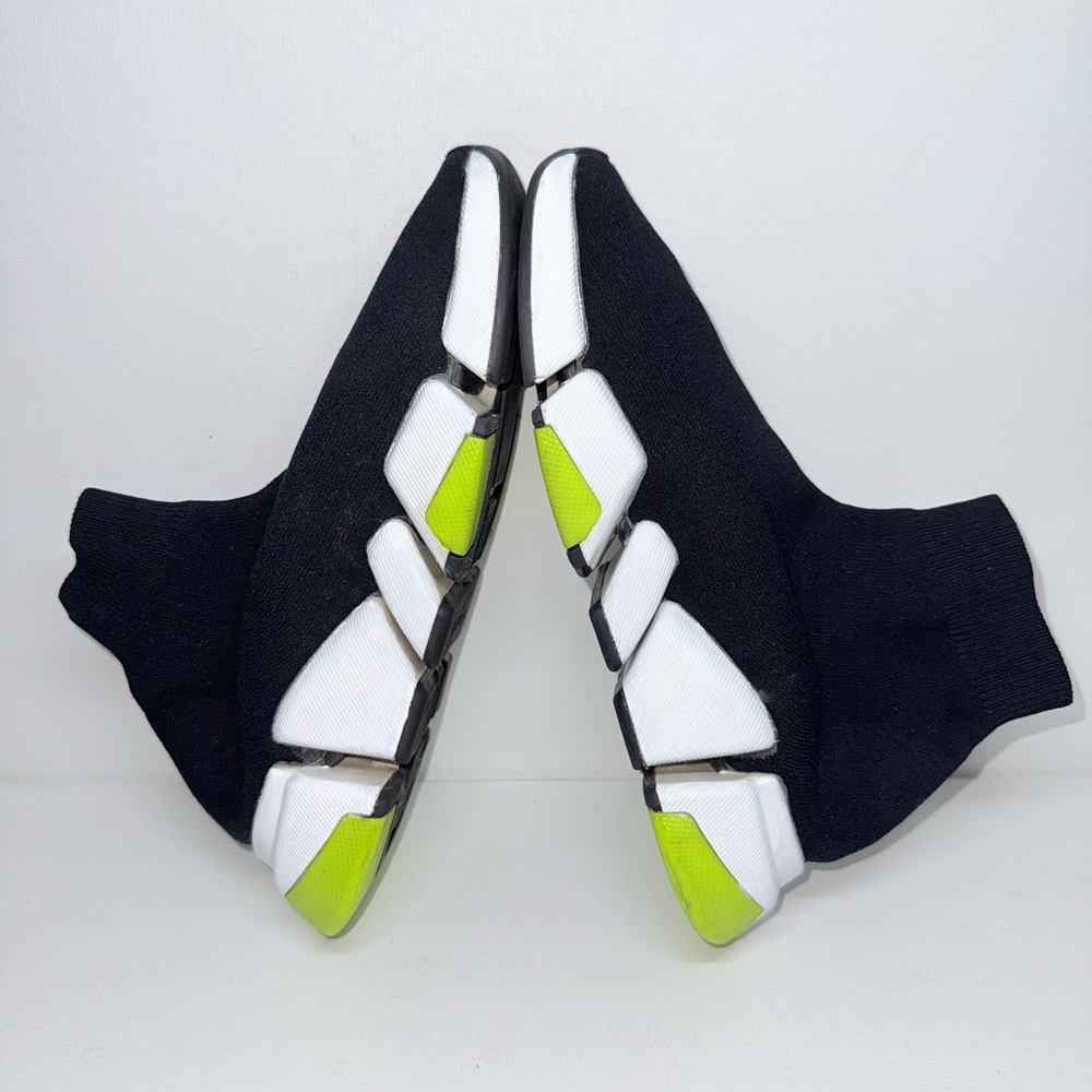 BALENCIAGA BLACK KNIT FABRIC SPEED 2.0 HIGH TOP. - Picture 7 of 11